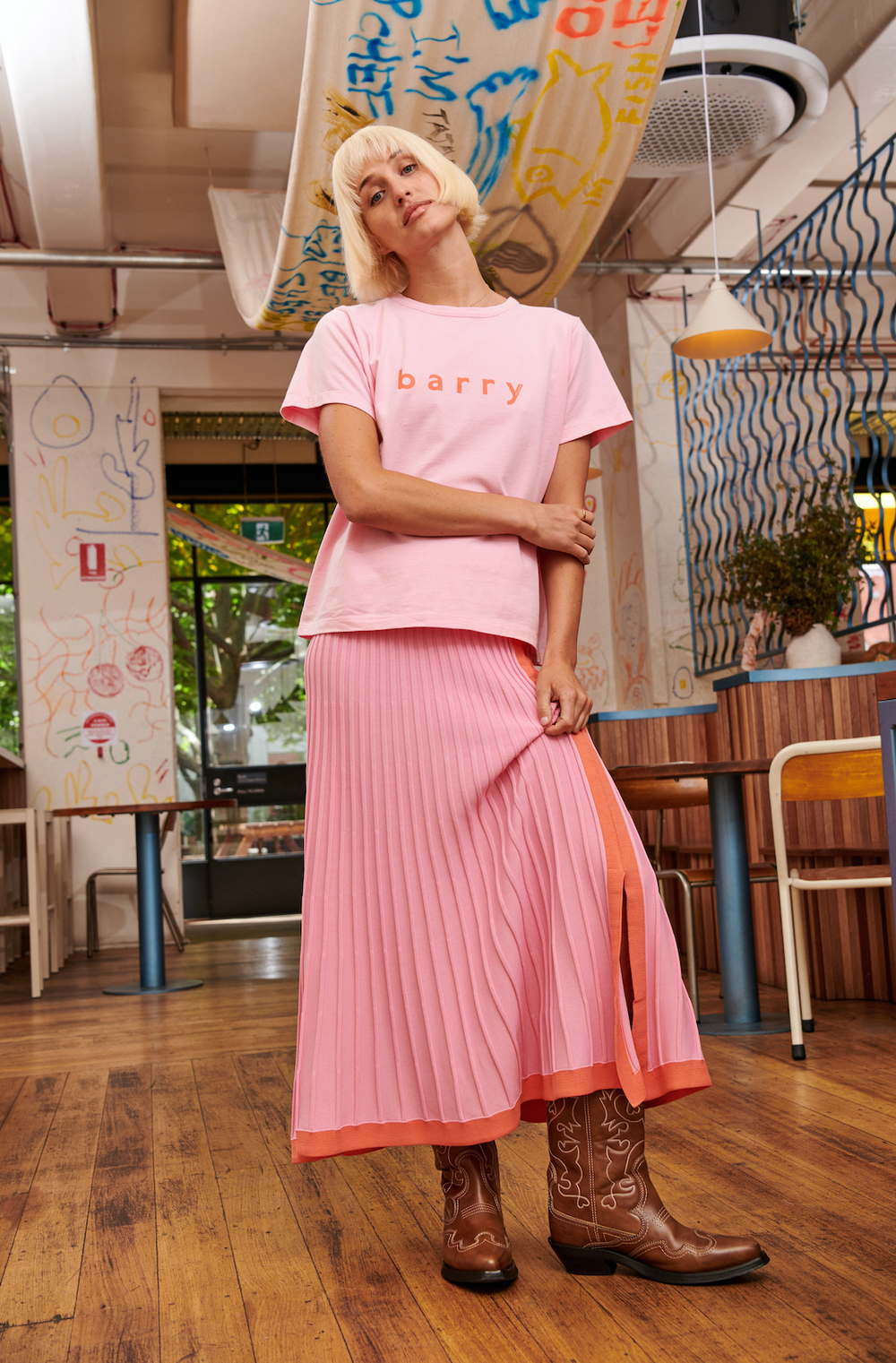 Barry Made Davy Skirt Pink/ Orange