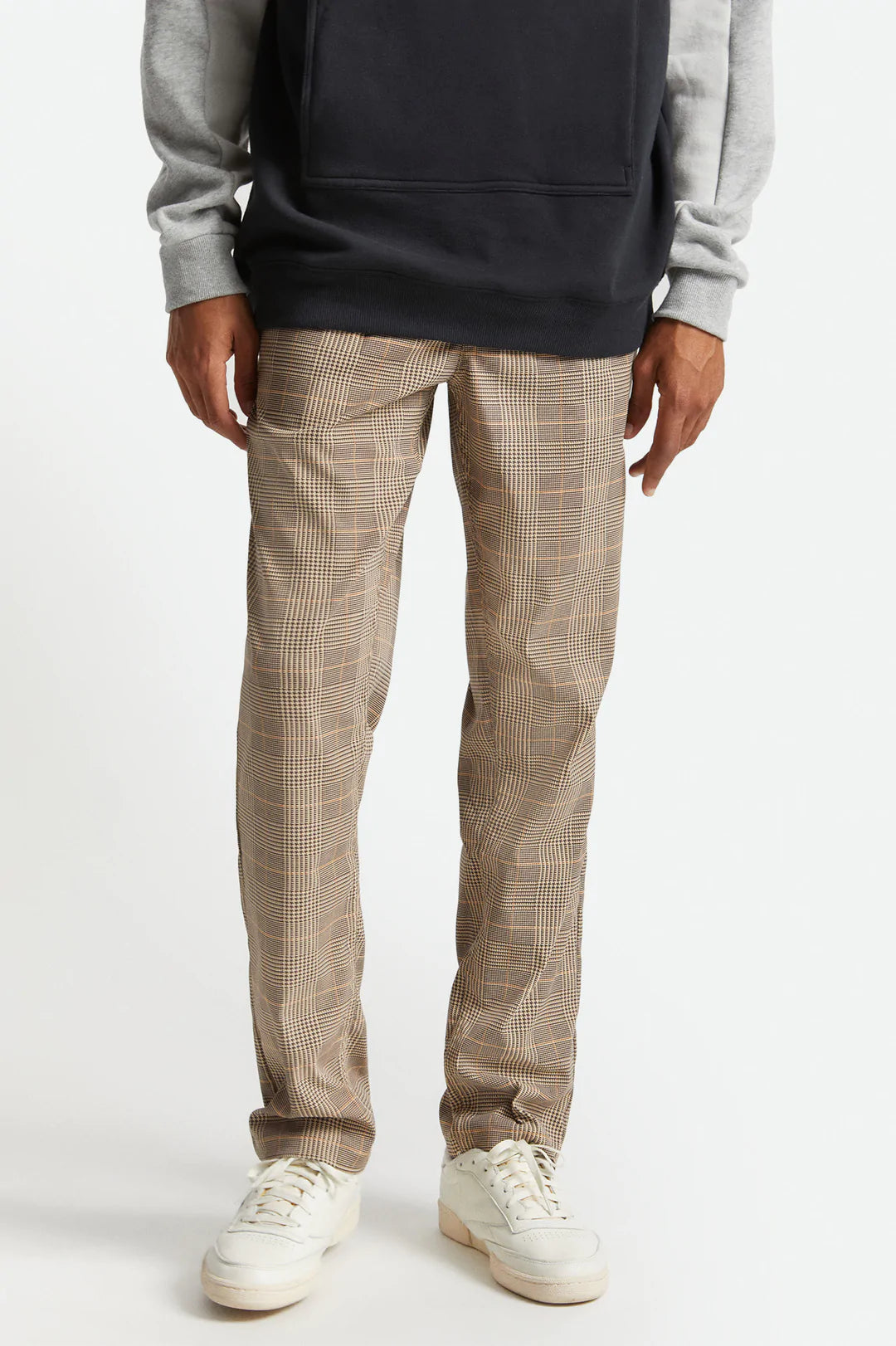 Brixton Choice E-Waist Taper X Pant Brown Plaid