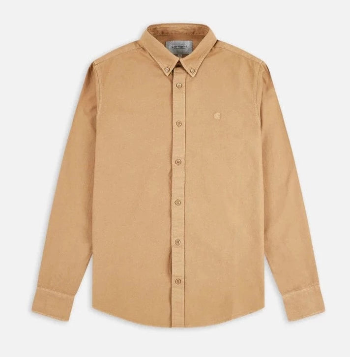 Carhartt WIP L/S Bolton Shirt Nomad Garment Dyed