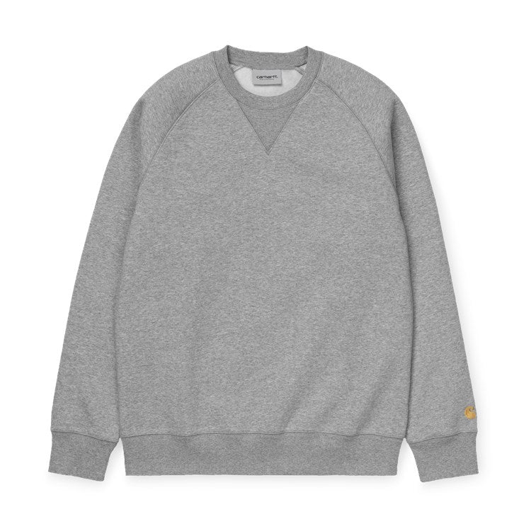 Carhartt WIP Chase Sweat Grey Heather/Gold