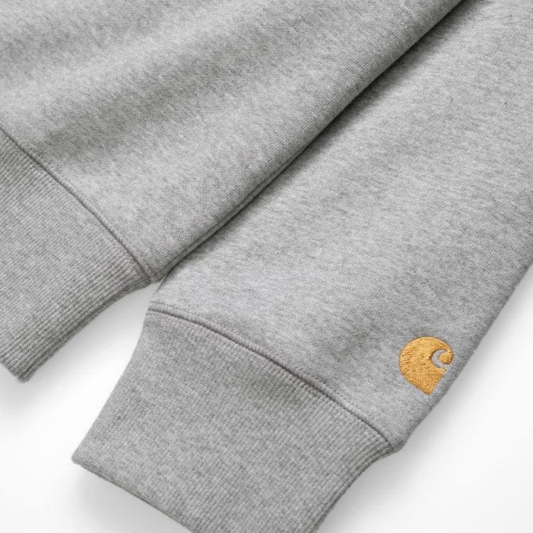 Carhartt WIP Chase Sweat Grey Heather/Gold