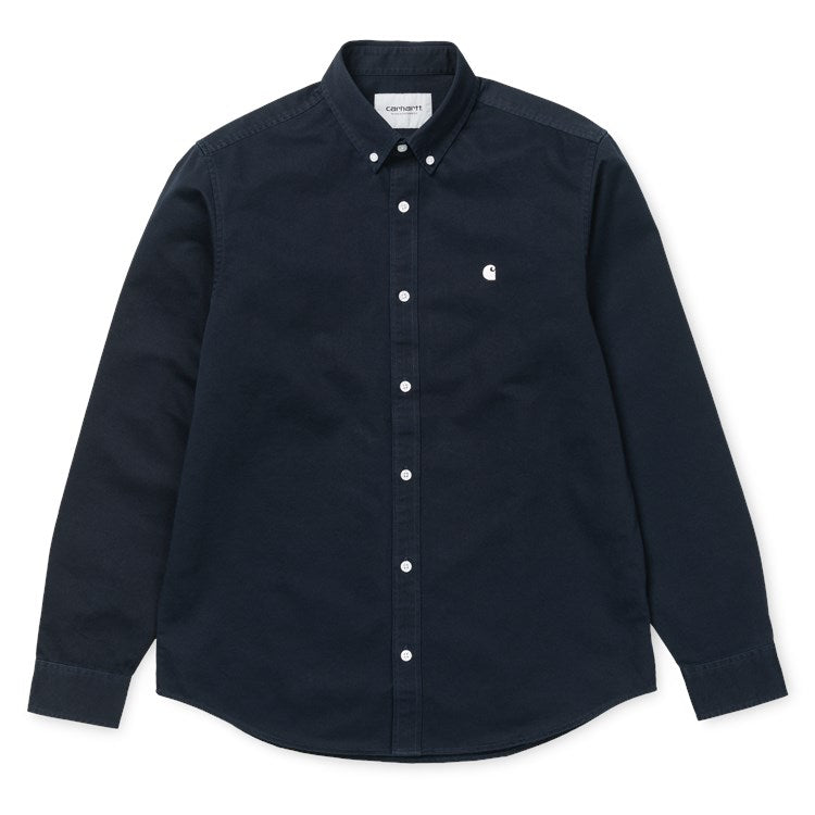 Carhartt WIP L/S Madison Shirt Dark Navy / Wax