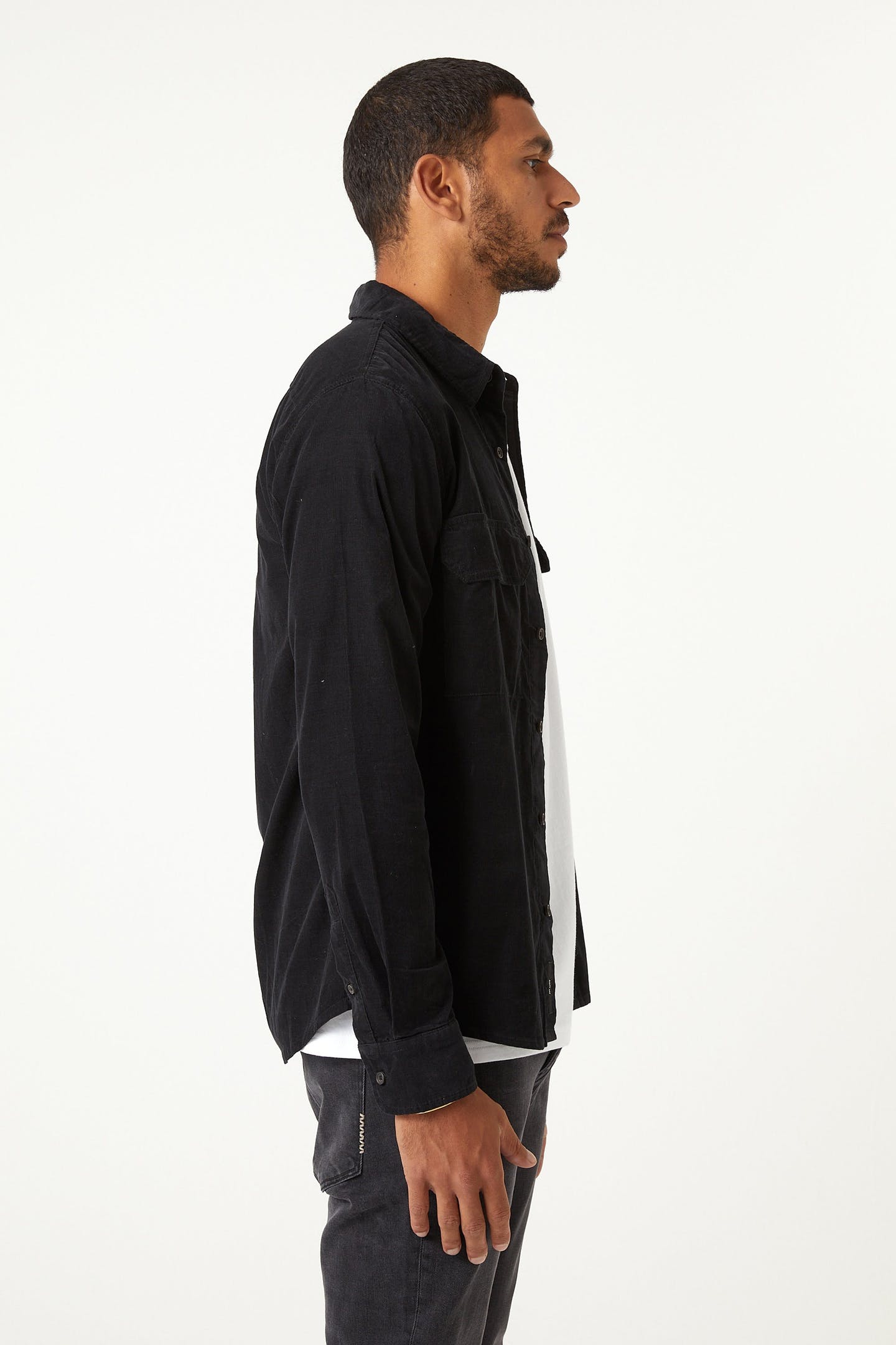 Neuw Denim Workwear Cord L/S Black