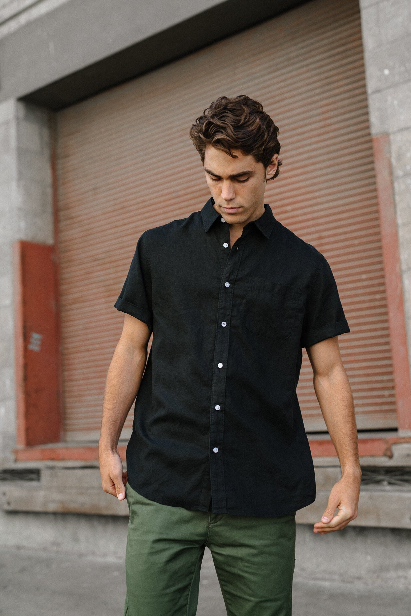 Hemp Clothing Australia Newtown S/S Shirt Black