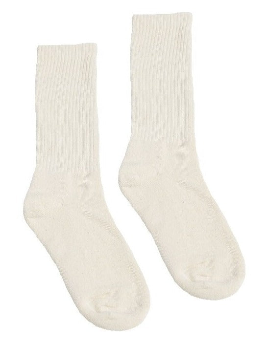 Hemp Clothing Australia Crew Socks Natural