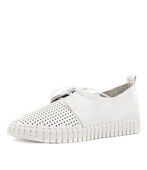 Django & Juliette Huston White Leather