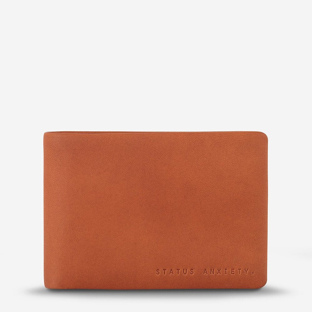 Status Anxiety Jonah Wallet Camel Leather