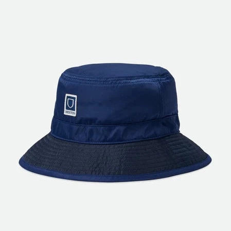 Brixton Beta Packable Bucket Hat Navy/Sky Blue