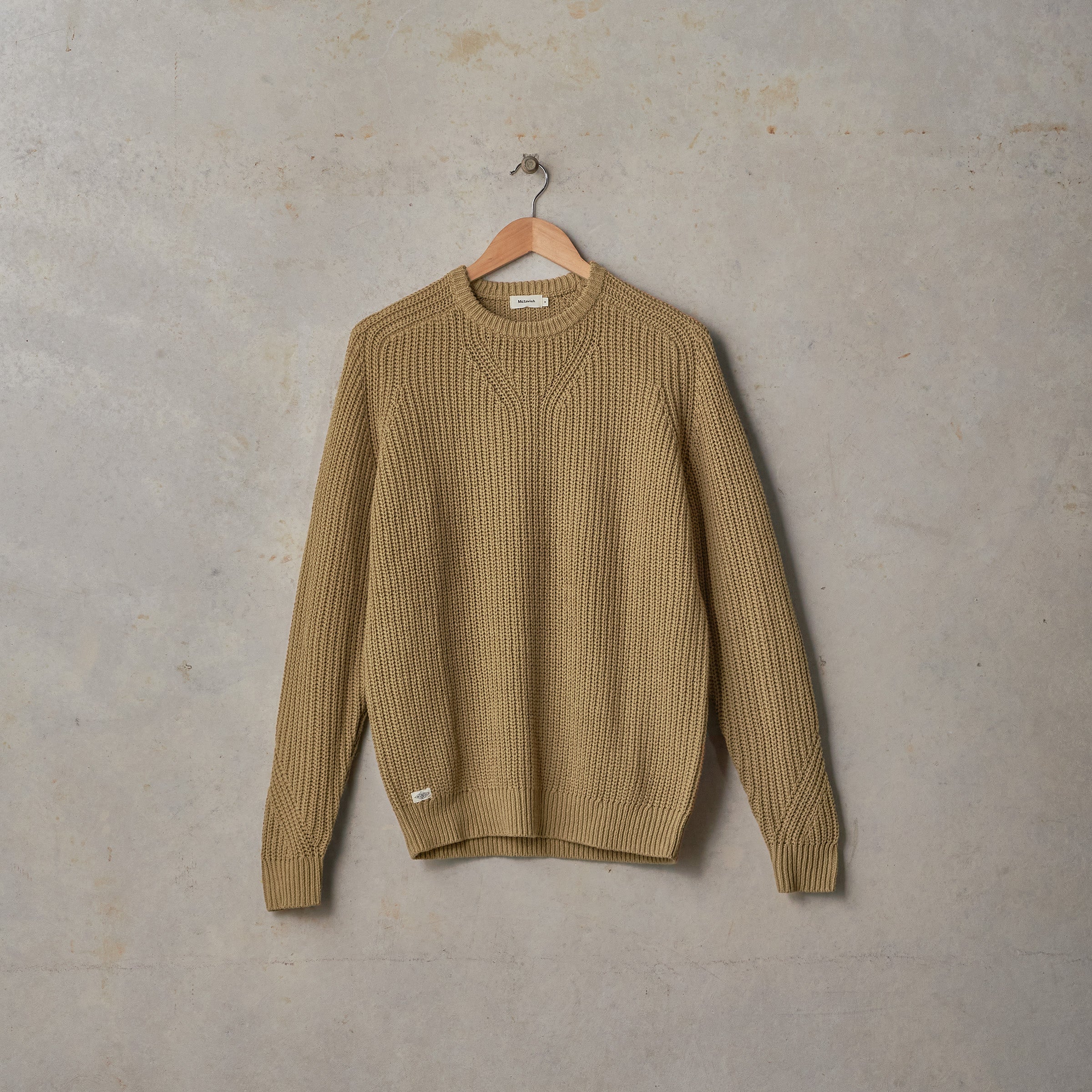 McTavish Offshore Knit Crew Sepia