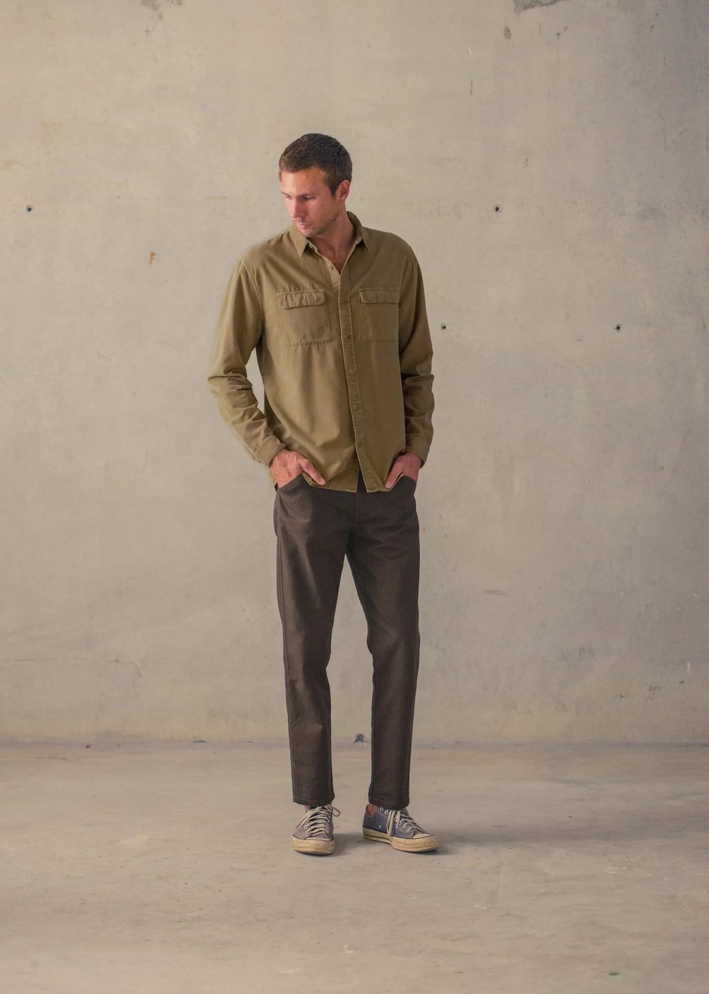 McTavish Washed Cord Shirt Field