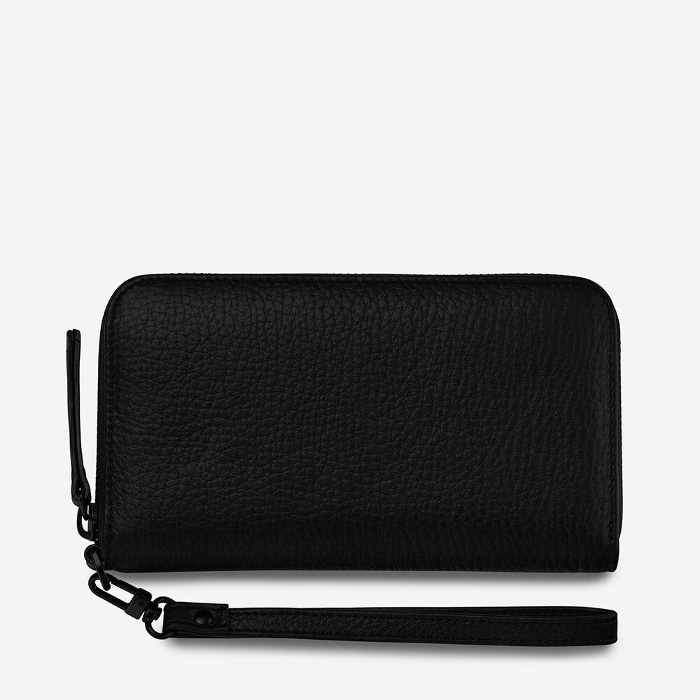 Status Anxiety Moving On Wallet Black Leather