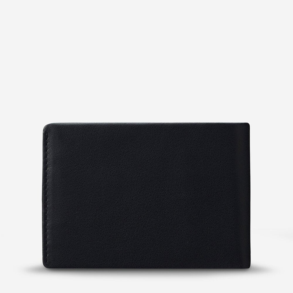 Status Anxiety Otis Wallet Black Leather