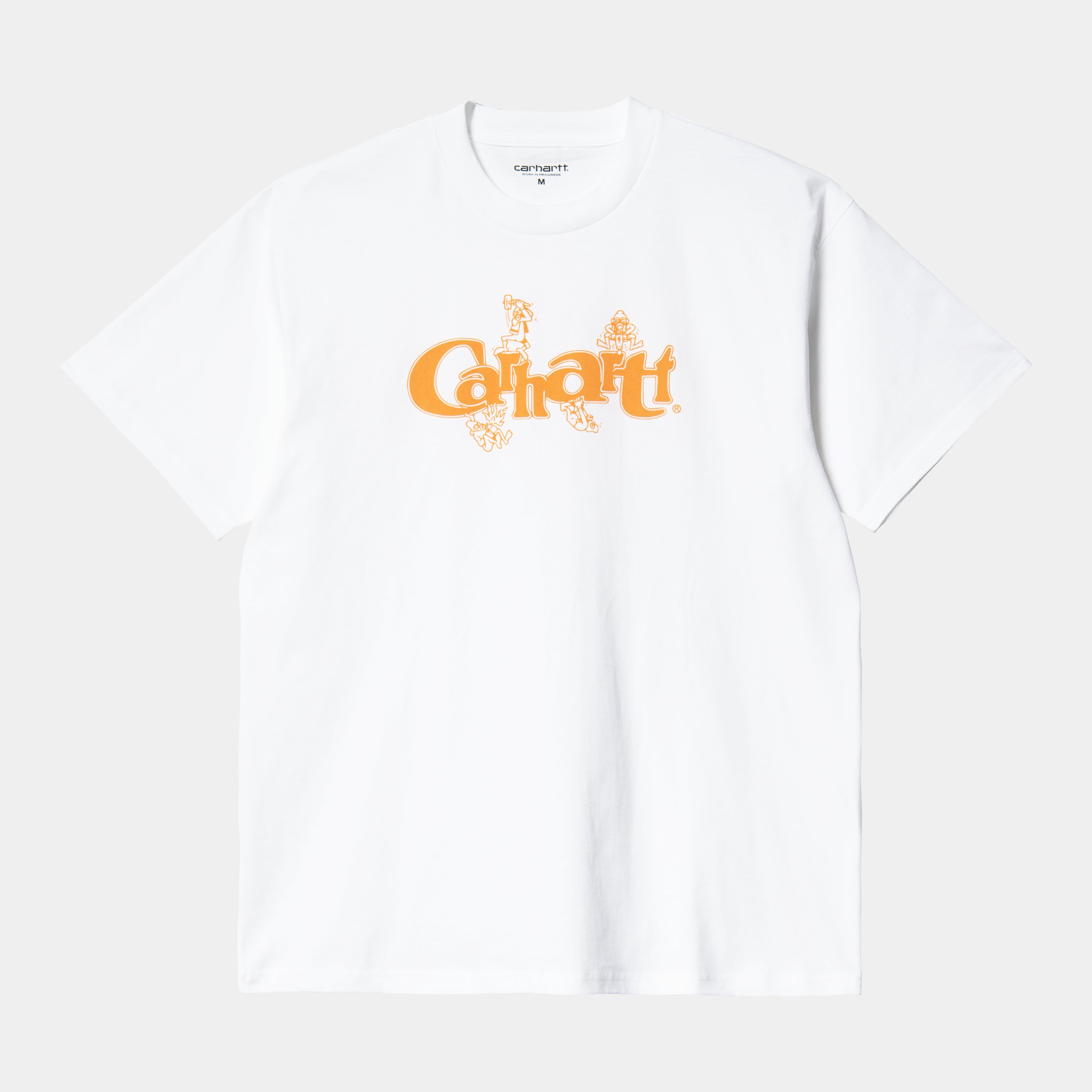 Carhartt WIP S/S Repairs T-Shirt White/Orange