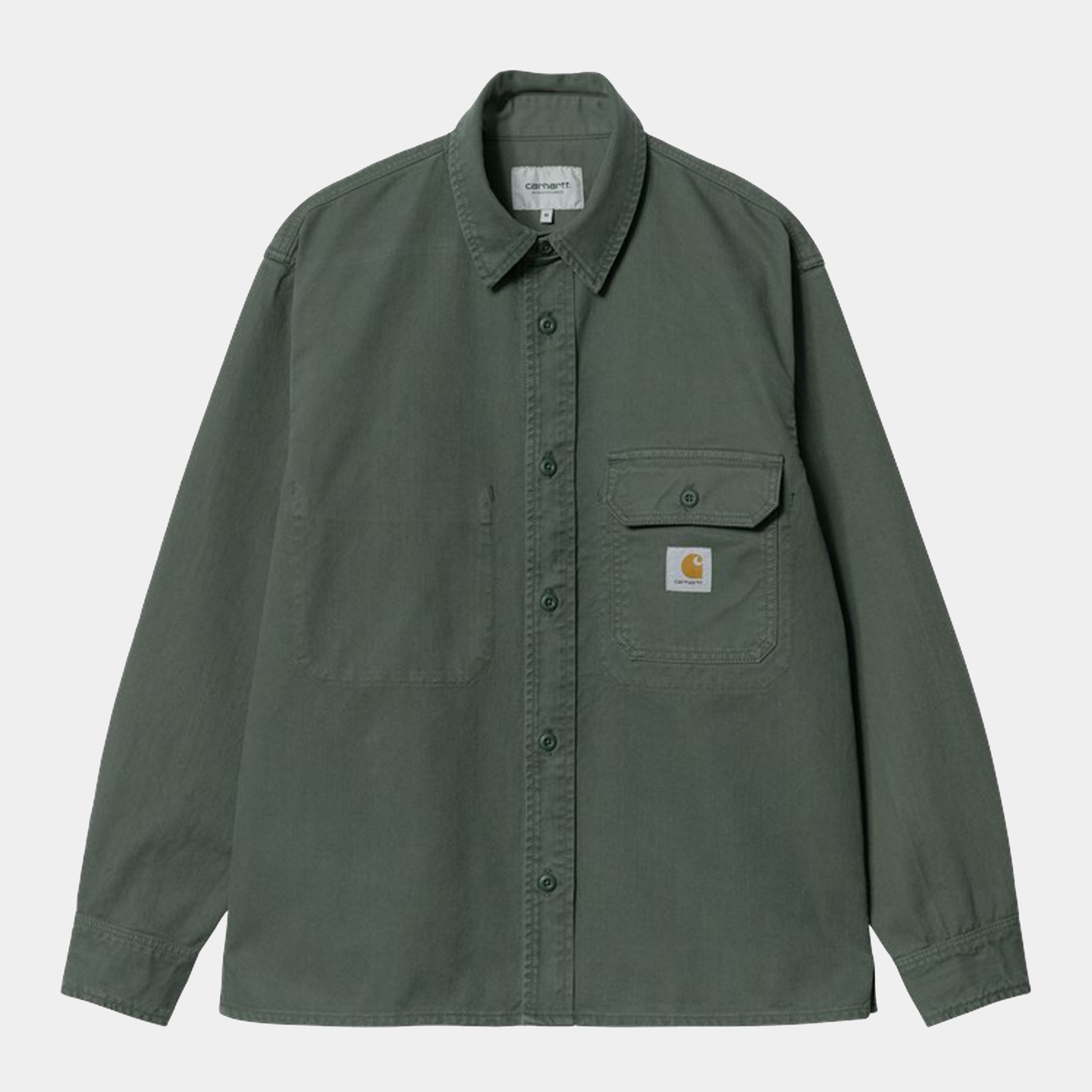 Carhartt WIP Reno Shirt Jac Hemlock Green Garment Dyed