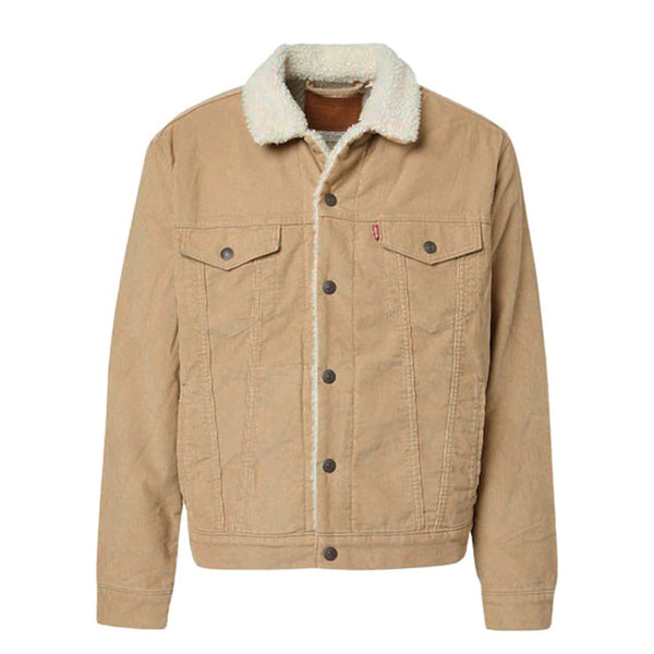 Giacca Levi's Trucker Type III Sherpa Beige su Brubaker Store