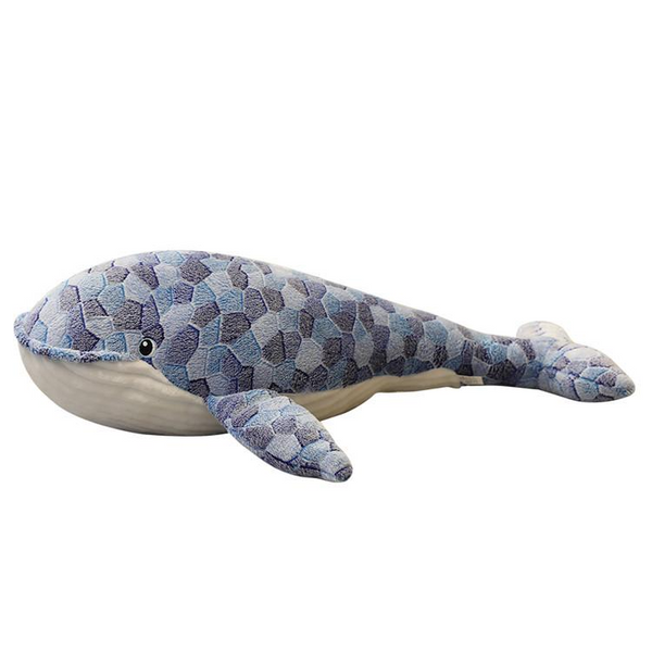 青い鯨 抱き枕 柔らかい 青いクジラのぬいぐるみ かわいい枕人形 Fujiup