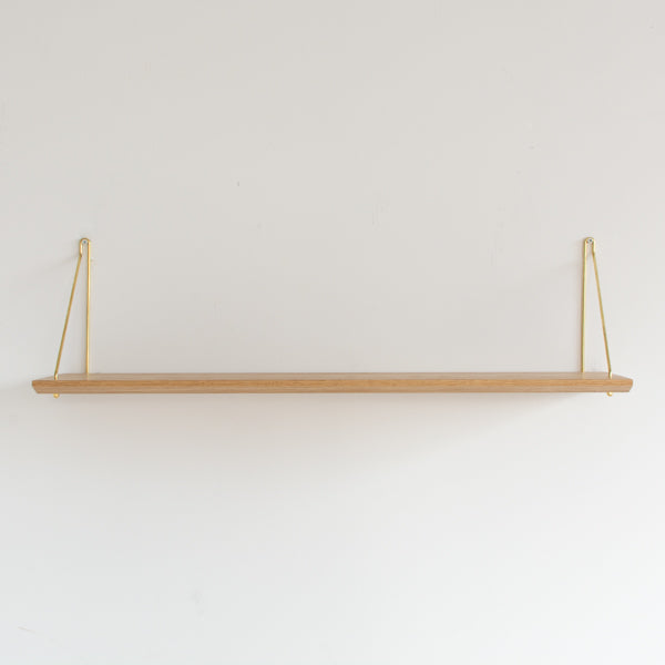 kilta wall shelf | オーク/ウォルナット無垢材_Front