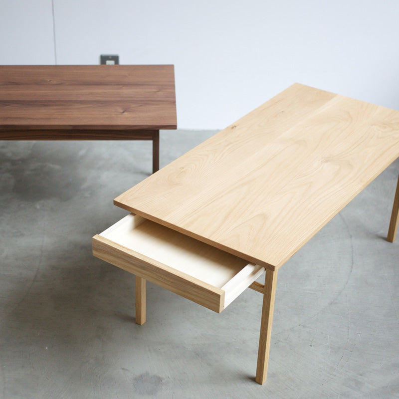 Drawer Table | オーク/ウォルナット無垢材_Side