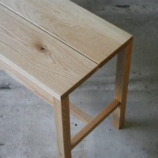 Work Bench solid | オーク無垢材_Back