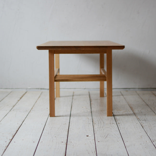 Living Table 1200 | オーク/ウォルナット無垢材_Side