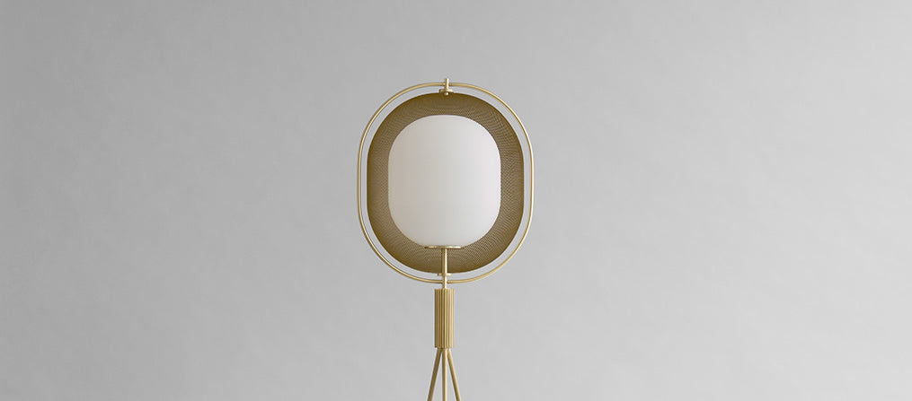 101 COPENHAGEN 【日本代理店】デンマークデザイン Pearl Floor Lamp Brass_デザイン