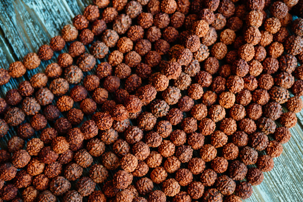 Rudraksha Mala dark brown color