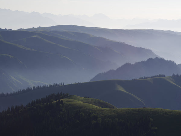 cascading hillside across the horizon | OmOm Gemstone Jewelry