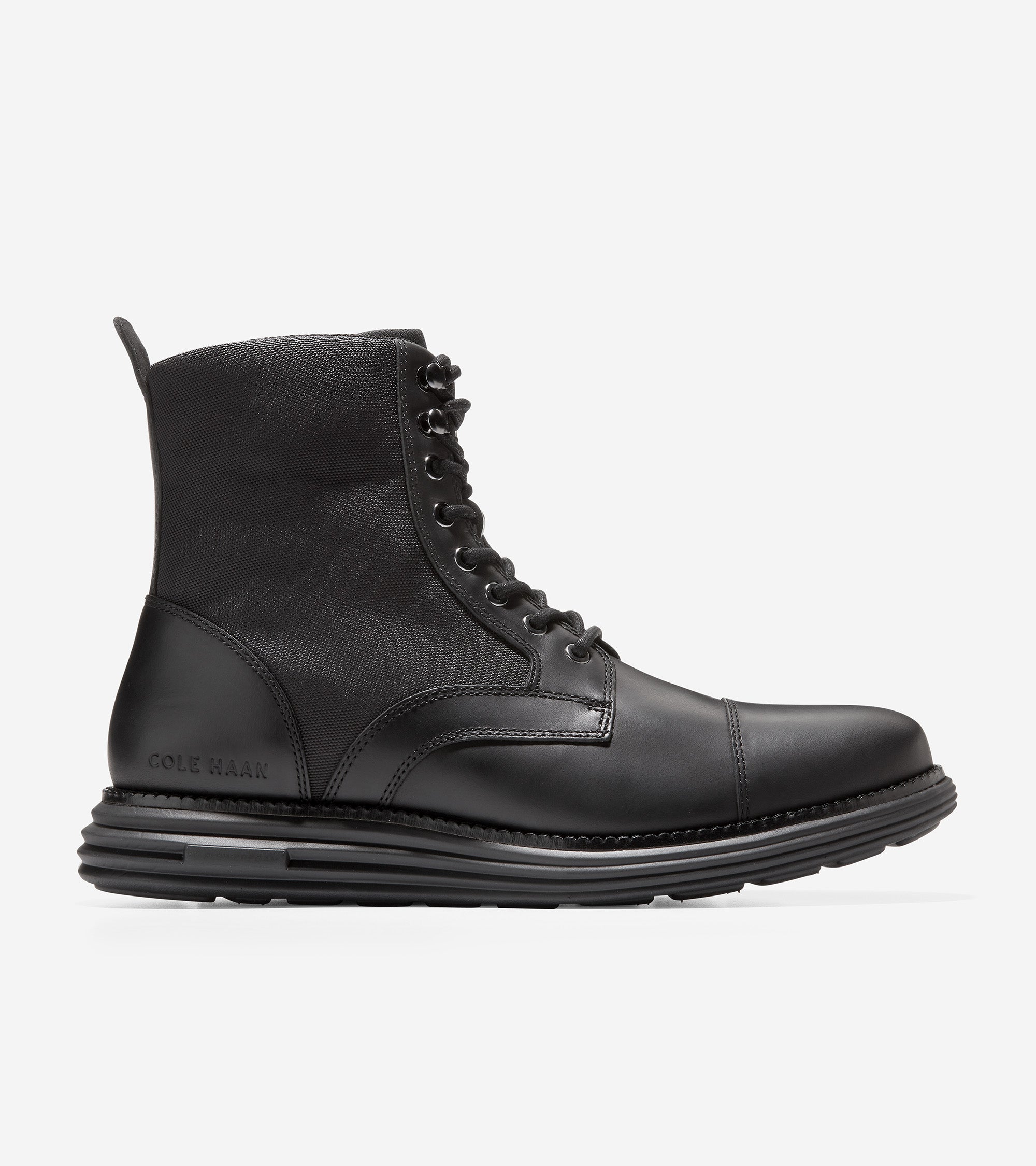 Men's ØriginalGrand Cap Toe Boot-c37077-Black-Black – Cole Haan