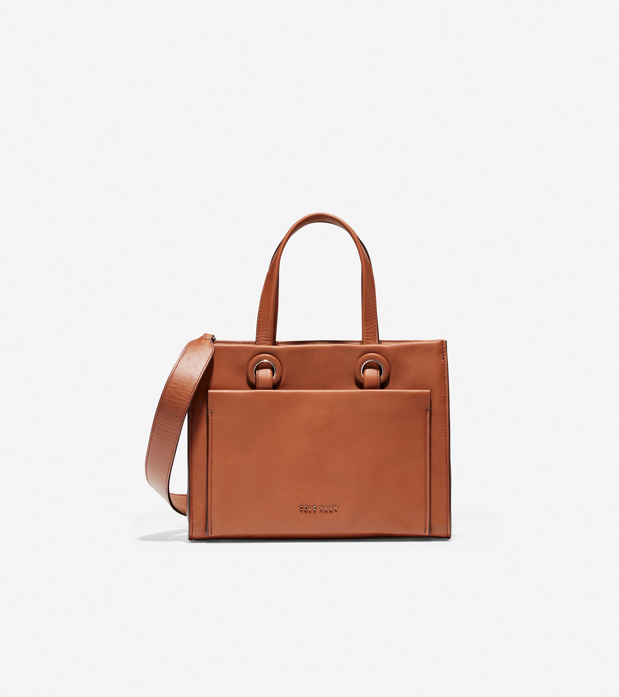 Coach - Coral Textured Leather Satchel w/ Tassel – Current Boutique