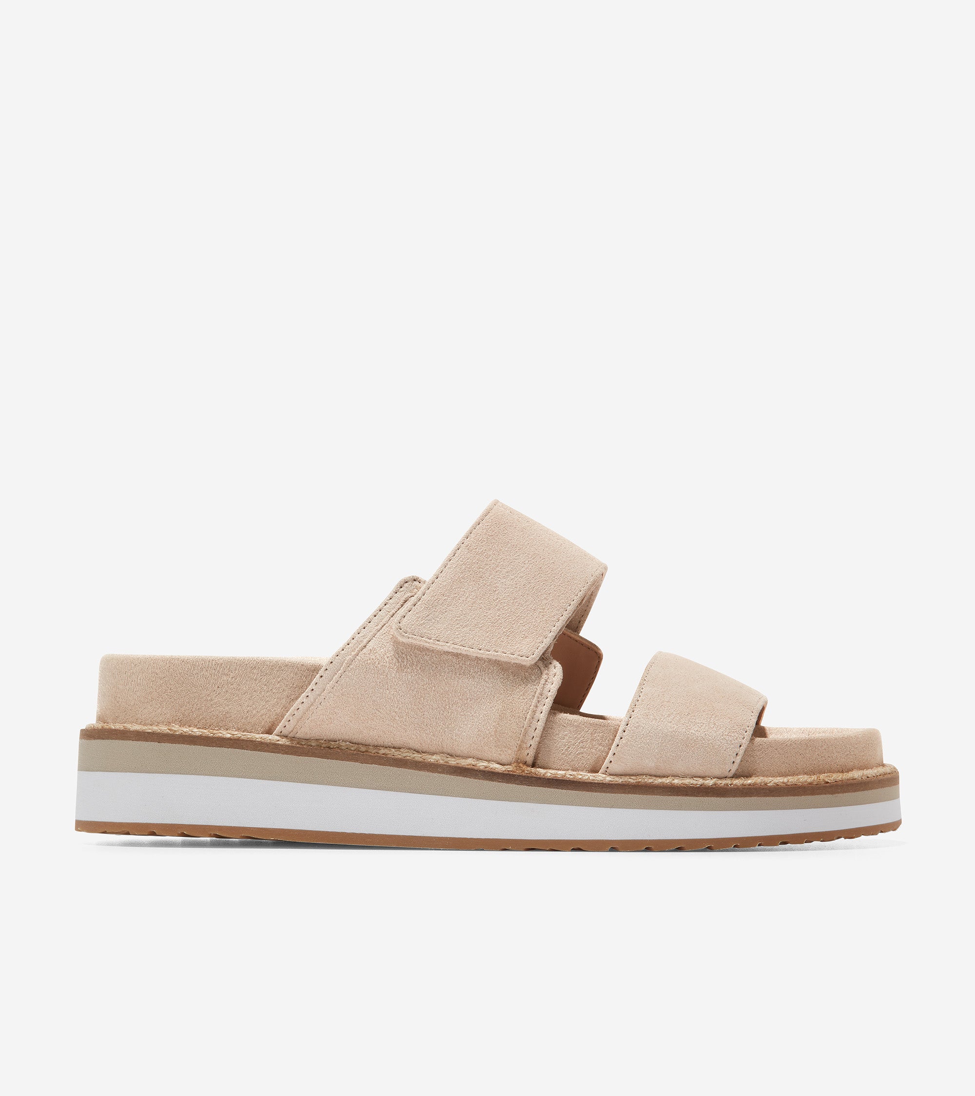 Cloudfeel Slide Sandal-w25215-Sesame Suede – Cole Haan Saudi Arabia