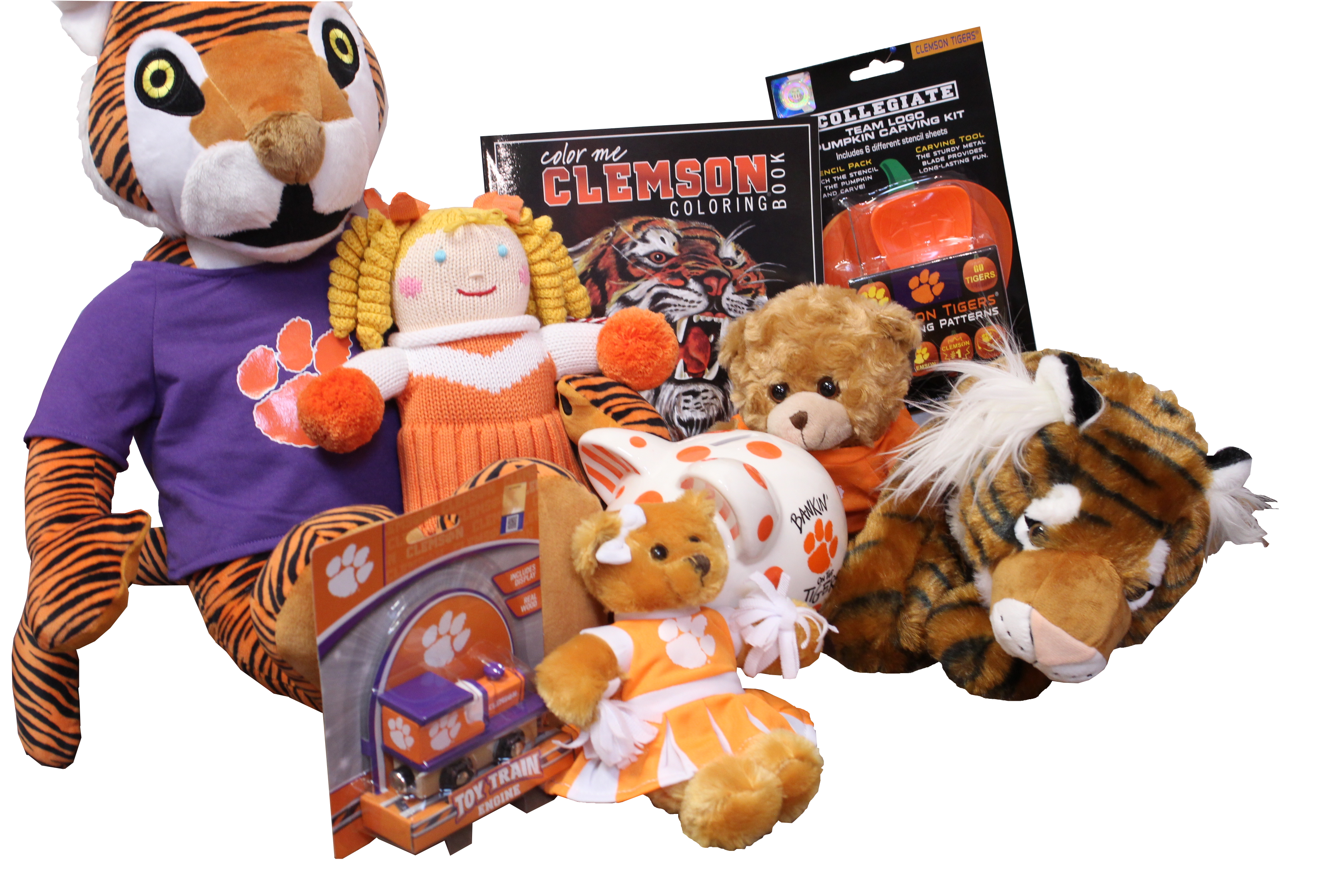 Plush Tiger or Bear Keychain or Backpack Charm – clemsonframeshop