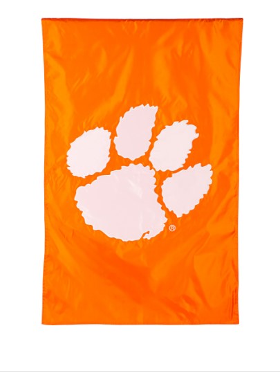 Clemson Applique Tiger Paw Flag – clemsonframeshop