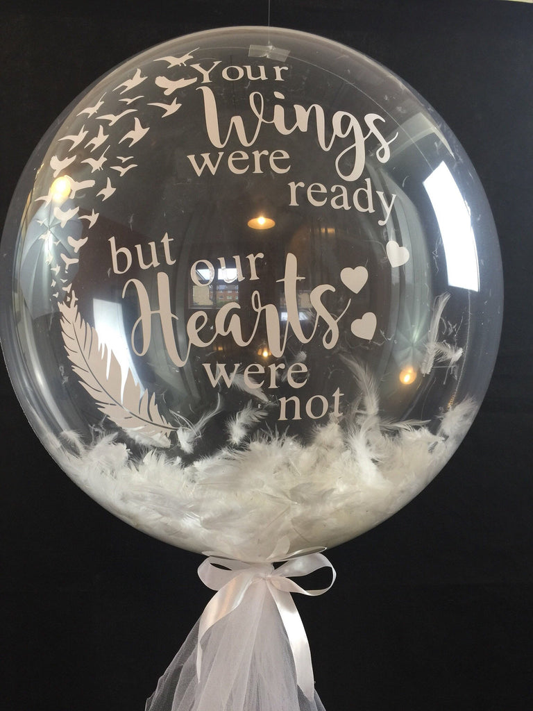 Personalised Memorial Balloon in a Box/Funeral balloon/Bereavement gift