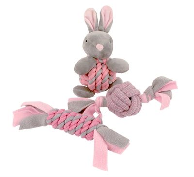 Afbeelding van Little rascals puppy speelgoed set roze