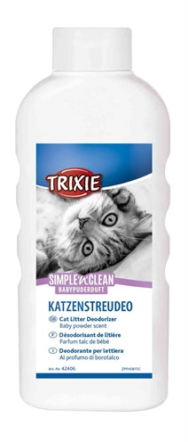 Afbeelding van Trixie simple'n'nclean geurverdrijver kattenbak babypoedergeur 750 gr