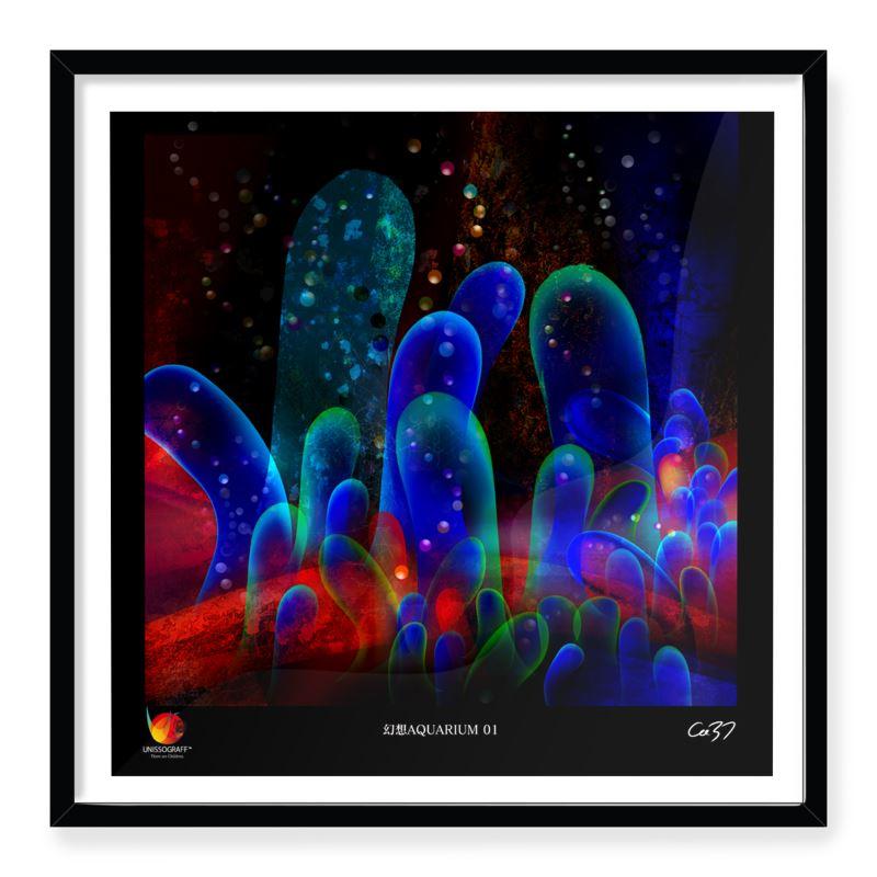 Unissograff Framed Print Fantasy Aquarium 01 para Tohoku