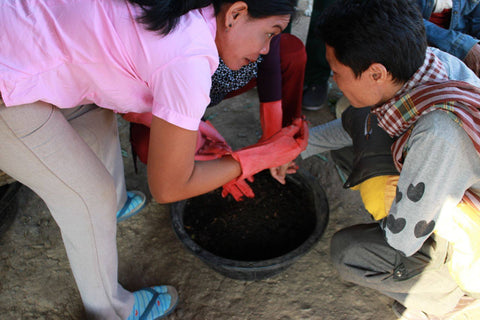 Tai Ezumi at work in Cambodia with Terra Renaissance