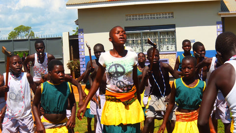 Children dancing in Uganda
