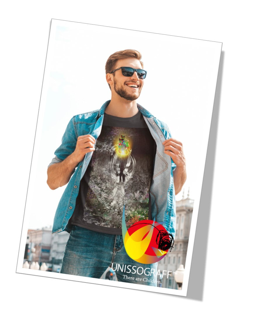 Homme portant des produits personnalisés Unissograff t-shirt