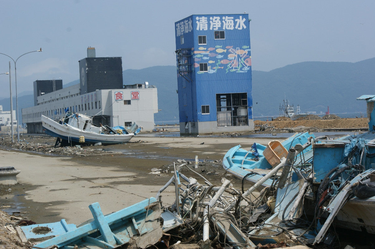 Nachmathematische Zerstörung von Tsunami in Tohoku