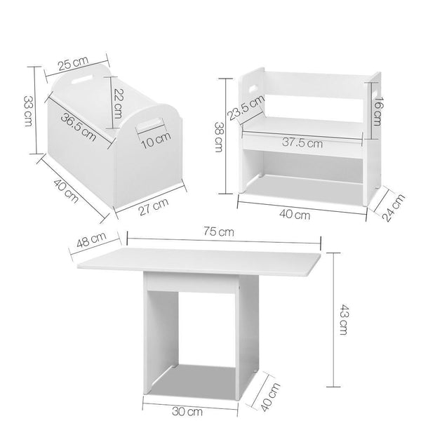 artiss kids table and chairs