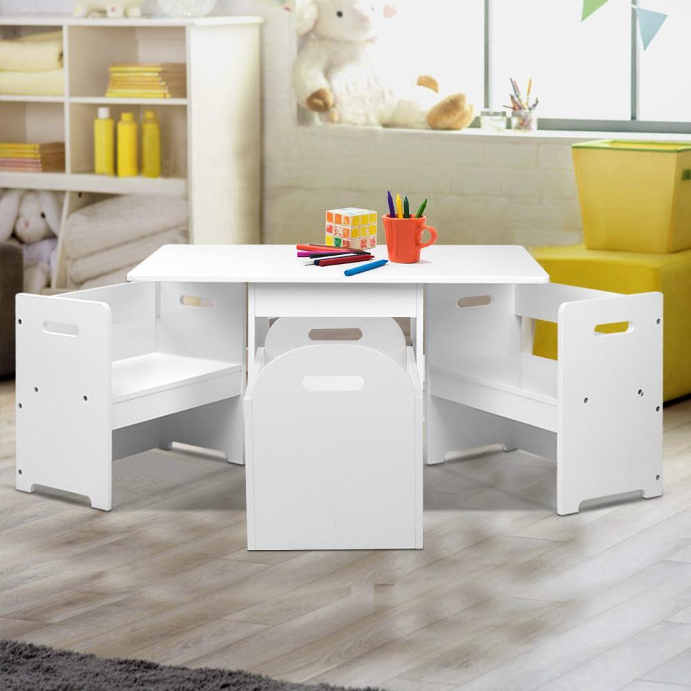 artiss kids table and chair set