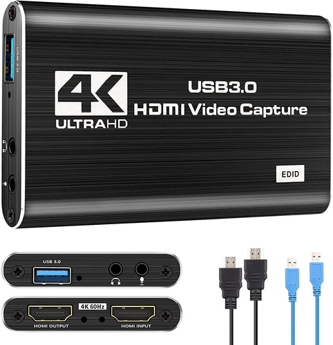 Capturadora Vídeo Hdmi Uhd 4k 60fps Usb3,0 Stream Win Mac