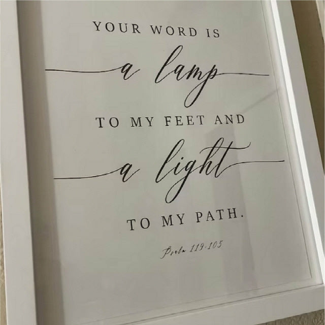 Psalm 119:105 Your Word Is A Lamp Modern