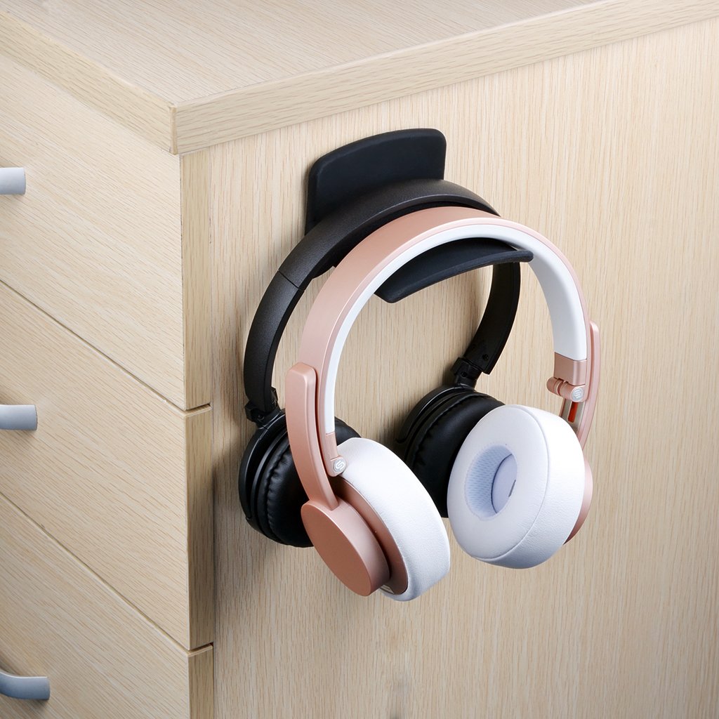 Neetto Headphone Hanger Holder Wall Headset Hook Under Desk