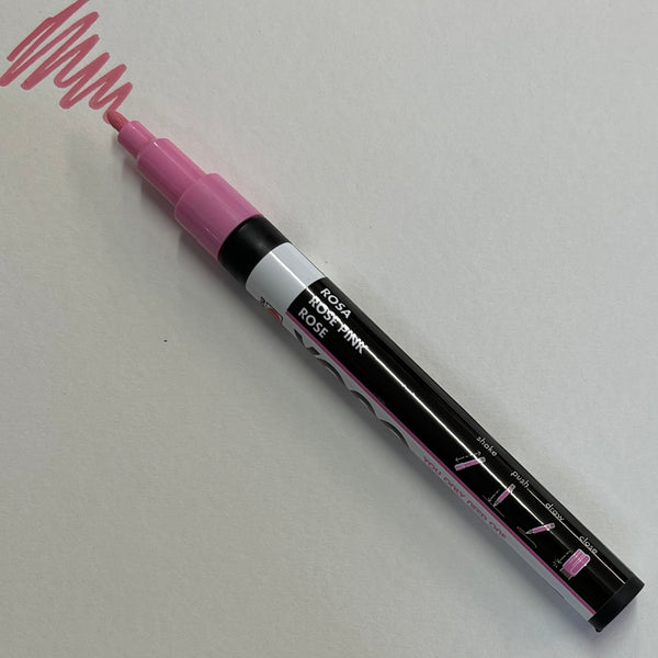 Marabu : Yono Marker : 0.5-5mm Chisel Tip : Rose Pink 033 - Marabu