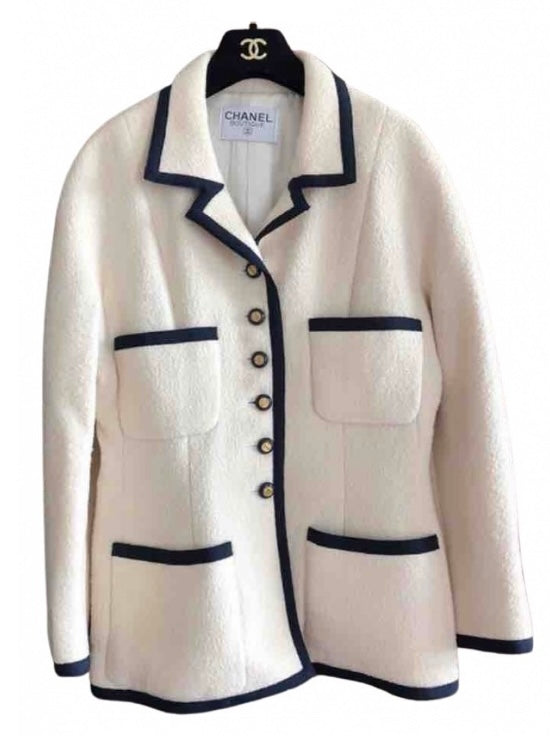 chanel cream coat