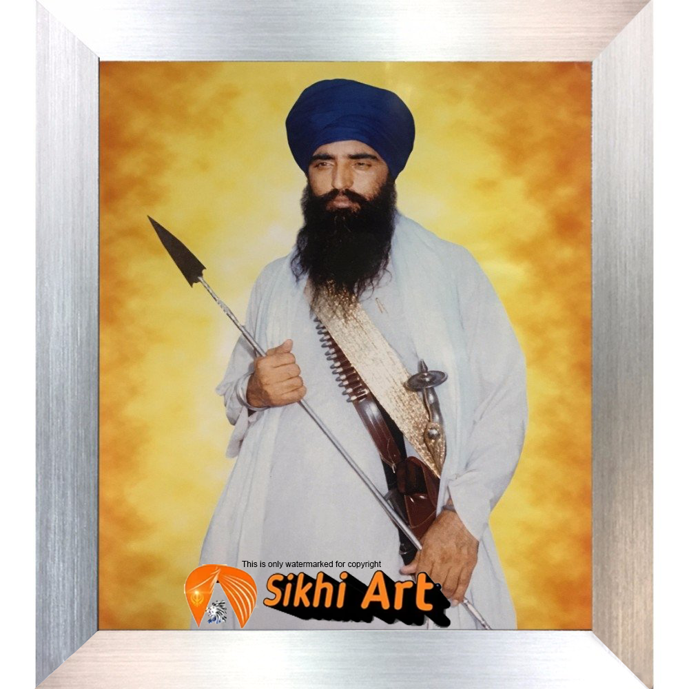 Sikh Leader Sant Jarnail Singh Bhindranwale Picture Frame 16 X 12 ...