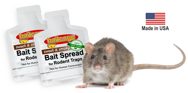 bait cage bait spread packets shown made in USA