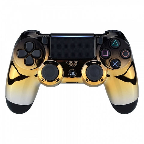 ps4 controller black and gold